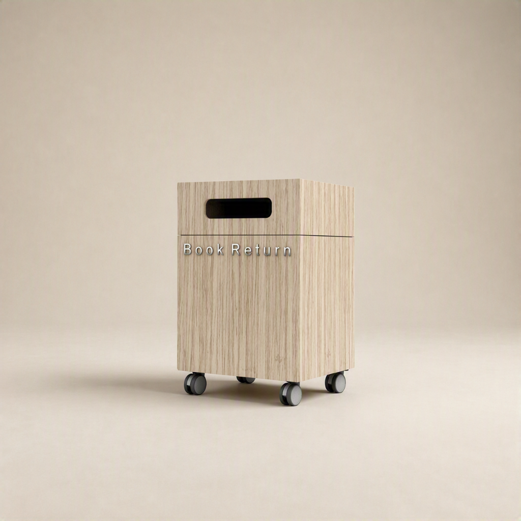 Trident Book Return Trolley with Lockable Lid