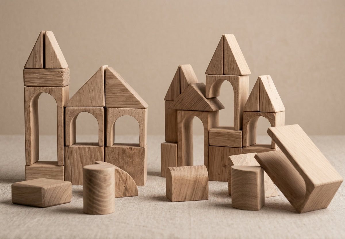 Sensory Light Box - Wooden Blocks