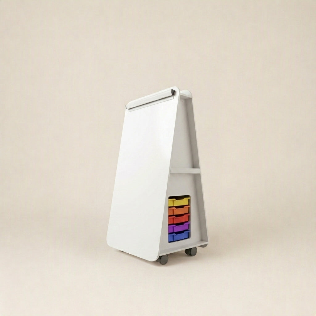 Pinnacle Whiteboard Stand - With Gratnell Trays