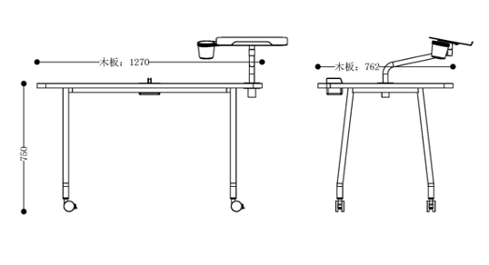 Ruum Student Table - Double