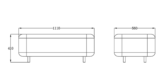 Modus Two Seater Ottoman