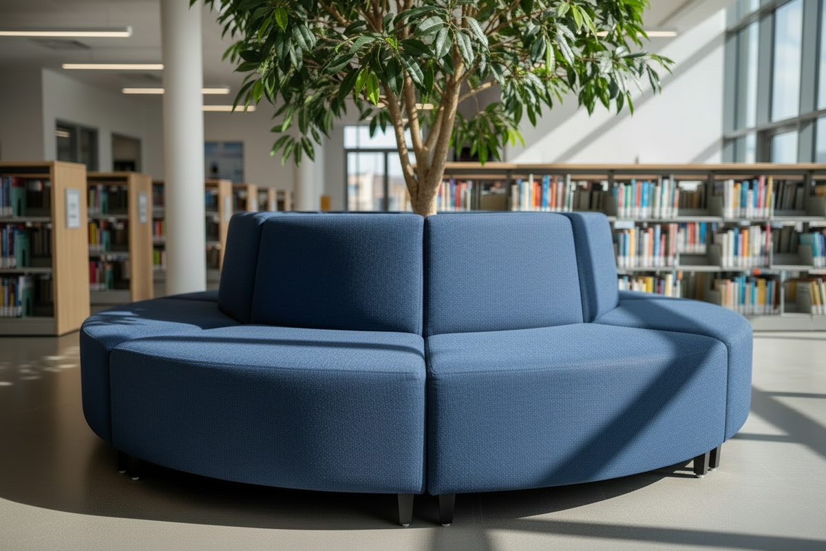 Circular Sofa Deep Blue Only